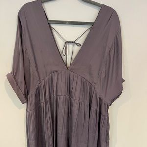 Free people purple silk dress